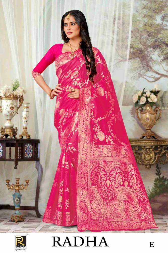 Ronisha Radha Designer Banarasi Silk Saree Catalog
